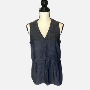 Etcetera Sleeveless Denim Look  Lyocell Blouse